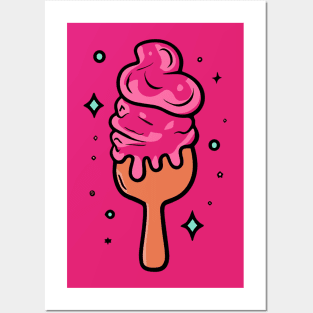 Raspberry Sorbet Posters and Art